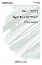 Kyrie for Four Voices SATB choral sheet music cover